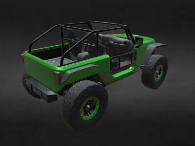 JEEP TRAILCAT Low-poly 3D model