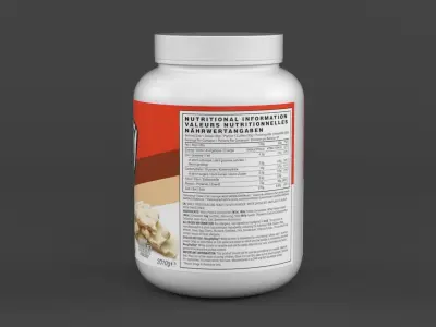 Protein Powder 3D model 128