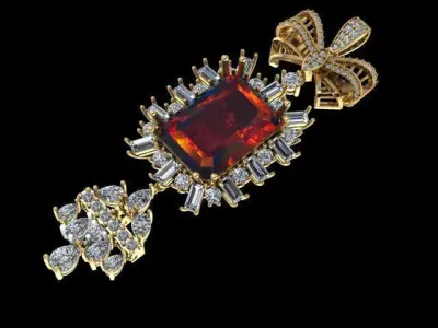 Jewelry earrings 3D print model