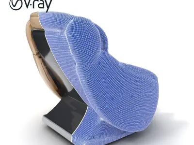 Luxurious Massage Chair D Model Pack Low-poly 3D model