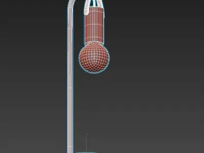 apricale-98284 table lamp with ball 3D model