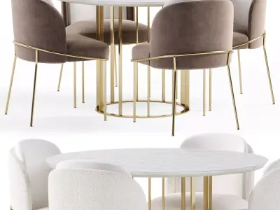 Capella chair and Nembus table 3D model