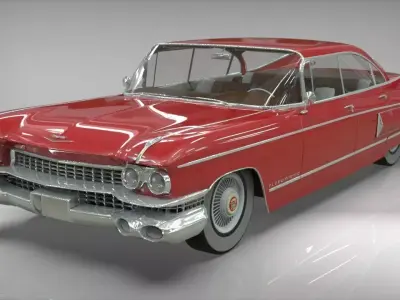 Cadillac  fleetwood 1959 3D model