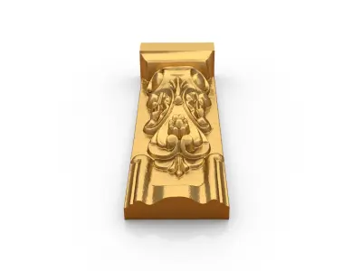 Classic decor ornament carved 15 3D model