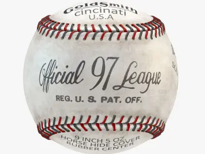 Rawlings ROLB Official League Baseball 4K Low-poly 3D model