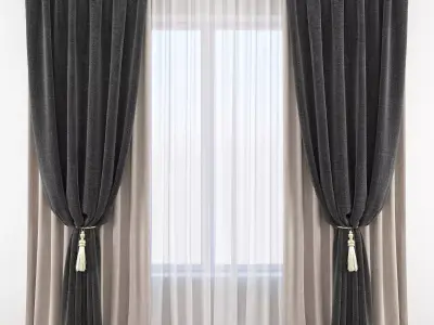 Set 79 Curtains 3D model