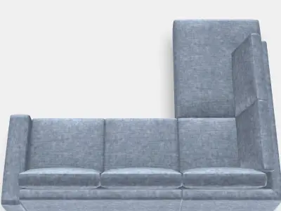 SORVALLEN Corner sofa 3-seat 1 Low-poly 3D model