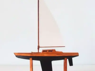 Decorative Sailboat Model Fully 3D Printed 3D print model
