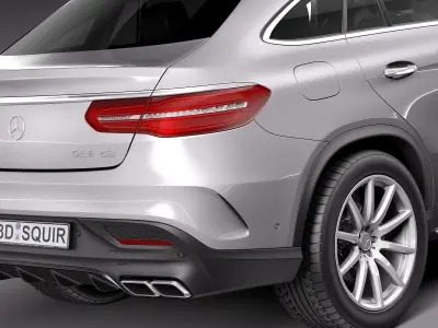 Mercedes-Benz GLE63 AMG Coupe 2016 3D model