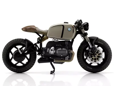 Cafe Racer R100 Motorcycle 3D model