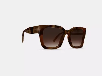 Bette Sunglasses in Sesame Tortoise 3D model