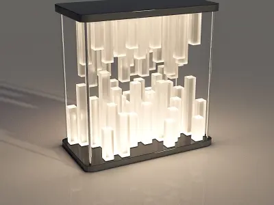 Bars Glass Lamp Daz 3D model