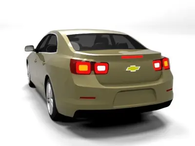 CHEVROLET MALIBU 2012 LOWPOLY Low-poly 3D model