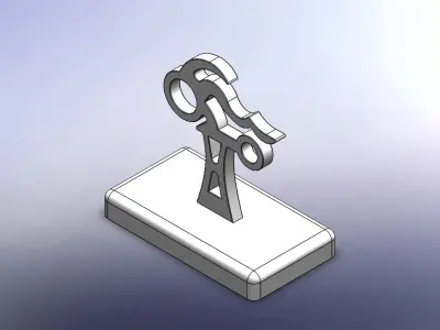 Printable Motorcycle Trophy 3D print model