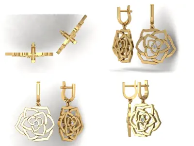 Earrings rk14 3D print model