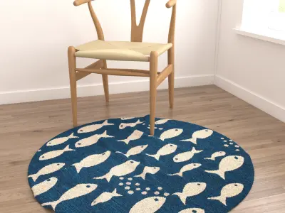 Rugs No 670 Low-poly 3D model