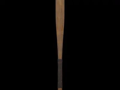 PBR Baseball Bat with 2 Textures Low-poly 3D model