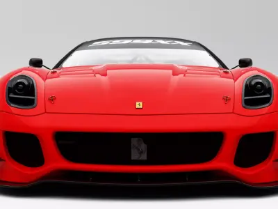 Ferrari 599XX Evolution 2011 Low-poly 3D model