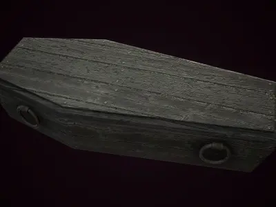 Tombstones tombstone Low-poly 3D model