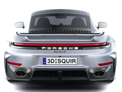 Porsche 911 Turbo S Coupe Aero 2026 3D model