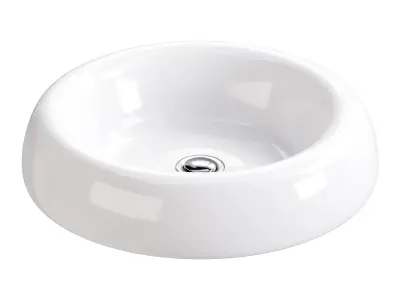 Bathroom Vessel Sink White Porcelain Tranquility 3D model