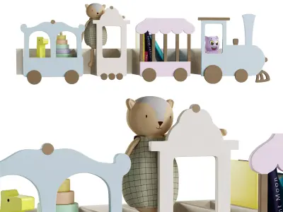 Train shelf Express to Fantasy by  Up Warsaw 3D model