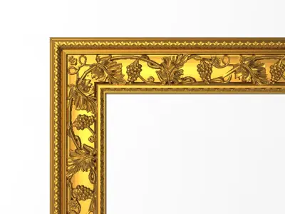 Carved Picture Frame 3D model