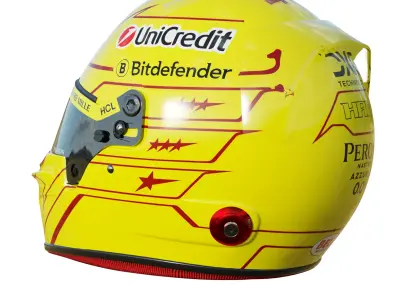 F1 Lewis Hamilton Helmet 2025 3D model