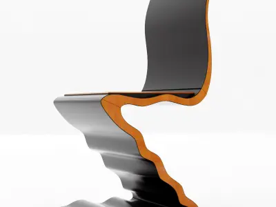 Zig Zag Chair 788 by Garry Knox Bennett 3D model