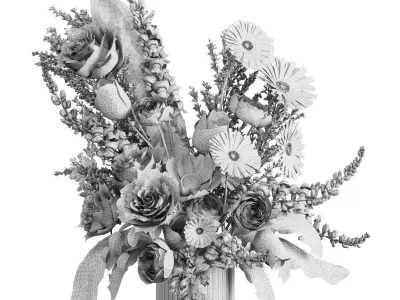 Flower In Vase  22 3D model