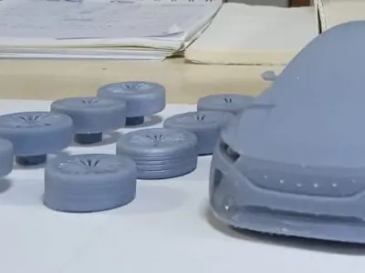 TOGG T10X VE SEDAN HAREKETLI TEKERLEKLI 3D print model