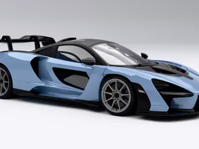  McLaren Senna 2019 Low-poly 3D model