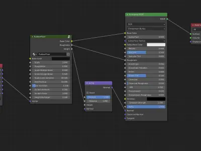 Procedural Rubber Floor Shader 3D model