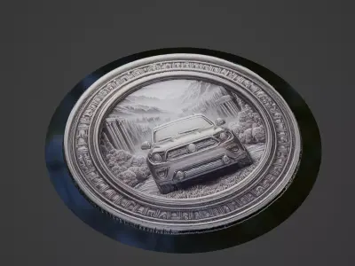 Car Medallion 3D print model get