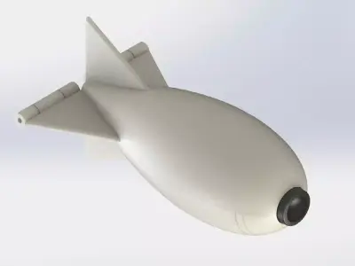 Rocket for carpfishing 3D print model