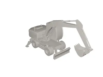 Excavator 3D model 6