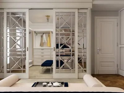3d Luxury Bed Room 3D model