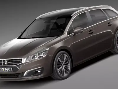 Peugeot 508 SW 2015 3D model