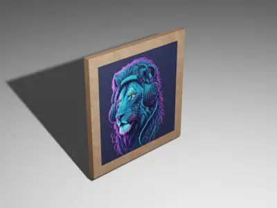 3D DECORATION WALL ART Low-poly 3D model