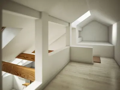 Realistic Loft Interior 3D model
