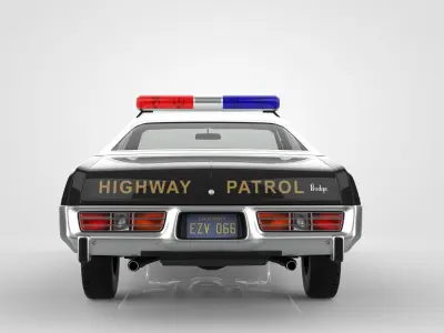 Dodge Monaco Police 1978  3D model