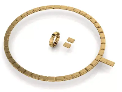 Gold Necklace  3D print model