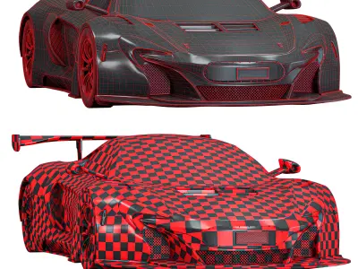 McLaren 650s car 3D model