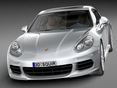 Porsche Panamera S 2014 3D model