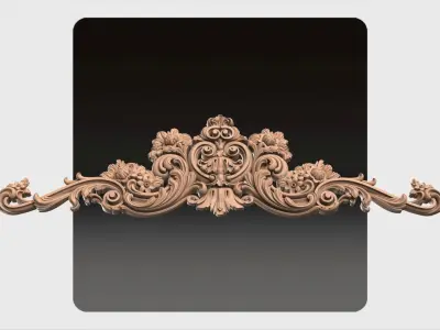 Carved decor for cnc 37 3D model