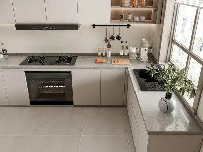 Kitchen Modern interior 107 3D model