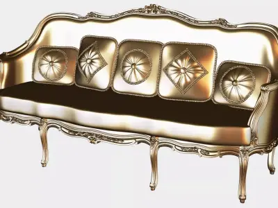 Carved canape for cnc 14 3D model