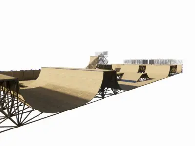 Skatepark-Skate Park PACK 3D model
