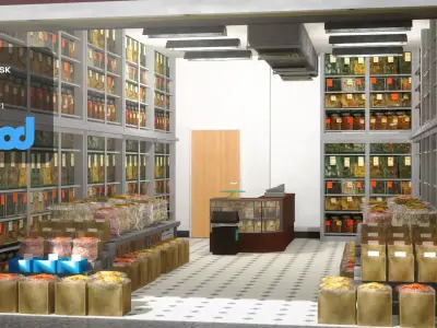 Traditional Chinese Medicine Store 3D model