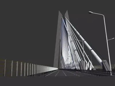Yavuz Sultan Selim Bridge 3D model
